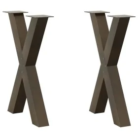 Patas para mesa comedor forma X 2uds acero natural 60x(72-73)cm von , Tischbeine - Ref: Foro24-4012975, Preis: 105,27 €, Raba...