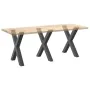 Patas para mesa de comedor en forma de X 3 uds antracita acero by , Table legs - Ref: Foro24-4012994, Price: 155,62 €, Discou...