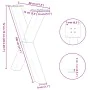 Patas para mesa de comedor en forma de X 3 uds antracita acero by , Table legs - Ref: Foro24-4012994, Price: 155,62 €, Discou...