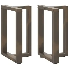 Patas mesa comedor forma T 2uds acero natural 60x35x(72-73)cm by , Table legs - Ref: Foro24-4013055, Price: 134,10 €, Discoun...