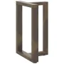Patas mesa comedor forma T 2uds acero natural 60x35x(72-73)cm by , Table legs - Ref: Foro24-4013055, Price: 134,10 €, Discoun...