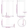 Patas mesa comedor forma T 2uds acero natural 60x35x(72-73)cm by , Table legs - Ref: Foro24-4013055, Price: 134,10 €, Discoun...
