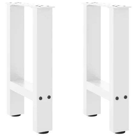 Patas de mesa de centro acero blanco 2 uds 38x(42-43) cm by , Table legs - Ref: Foro24-4013277, Price: 57,45 €, Discount: %