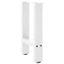 Patas de mesa de centro acero blanco 2 uds 38x(42-43) cm by , Table legs - Ref: Foro24-4013277, Price: 57,45 €, Discount: %
