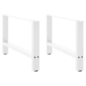 Patas de mesa de centro acero blanco 2 uds 70x(42-43) cm by , Table legs - Ref: Foro24-4013289, Price: 70,13 €, Discount: %