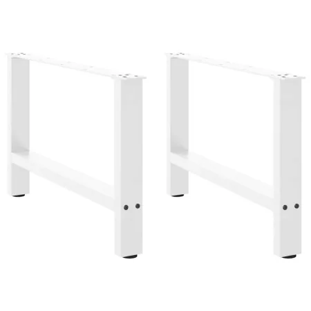 Patas de mesa de centro acero blanco 2 uds 70x(42-43) cm by , Table legs - Ref: Foro24-4013289, Price: 70,13 €, Discount: %