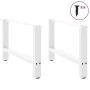 Patas de mesa de centro acero blanco 2 uds 70x(42-43) cm by , Table legs - Ref: Foro24-4013289, Price: 70,13 €, Discount: %