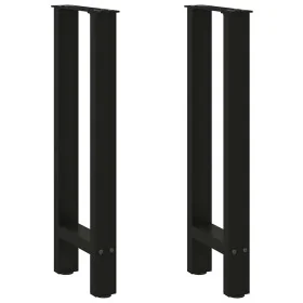 Patas de mesa de centro acero negro 2 uds 38x(72-73) cm by , Table legs - Ref: Foro24-4013296, Price: 68,17 €, Discount: %