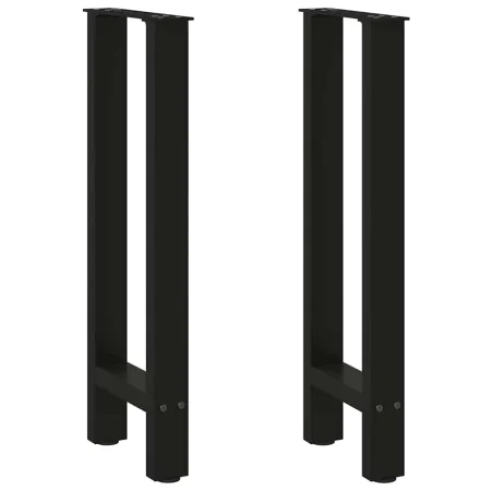 Patas de mesa de centro acero negro 2 uds 38x(72-73) cm by , Table legs - Ref: Foro24-4013296, Price: 68,17 €, Discount: %