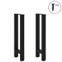 Patas de mesa de centro acero negro 2 uds 38x(72-73) cm by , Table legs - Ref: Foro24-4013296, Price: 68,17 €, Discount: %