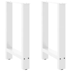 Patas de mesa de centro acero blanco 2 uds 60x(72-73) cm by , Table legs - Ref: Foro24-4013305, Price: 96,78 €, Discount: %