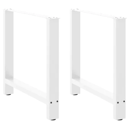 Patas de mesa de centro acero blanco 2 uds 80x(72-73) cm by , Table legs - Ref: Foro24-4013313, Price: 97,07 €, Discount: %