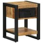 Mesita de noche madera maciza de mango 35x34x45 cm de , Mesitas de noche - Ref: Foro24-4013567, Precio: 103,06 €, Descuento: %