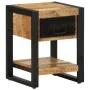Mesita de noche madera maciza de mango 35x34x45 cm de , Mesitas de noche - Ref: Foro24-4013567, Precio: 103,06 €, Descuento: %