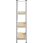Estantería de acero y MDF 80x40x160 cm plateado by , Industrial shelving - Ref: Foro24-4016932, Price: 39,68 €, Discount: %