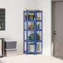 Estantería esquina 5 niveles madera contrachapada y acero azul von , Industrieregale - Ref: Foro24-4016945, Preis: 51,28 €, R...
