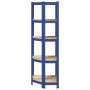 Estantería esquina 5 niveles madera contrachapada y acero azul von , Industrieregale - Ref: Foro24-4016945, Preis: 51,28 €, R...