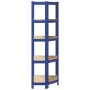 Estantería esquina 5 niveles madera contrachapada y acero azul von , Industrieregale - Ref: Foro24-4016945, Preis: 51,28 €, R...