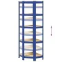 Estantería esquina 5 niveles madera contrachapada y acero azul von , Industrieregale - Ref: Foro24-4016945, Preis: 51,28 €, R...