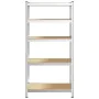 Estantería resistente 5 niveles madera de ingeniería y acero von , Industrieregale - Ref: Foro24-4016958, Preis: 59,93 €, Rab...