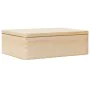 Caja de madera con tapa madera maciza de pino 40x30x13 cm de , Cestas para almacenaje - Ref: Foro24-4017389, Precio: 39,00 €,...