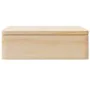 Caja de madera con tapa madera maciza de pino 40x30x13 cm de , Cestas para almacenaje - Ref: Foro24-4017389, Precio: 39,00 €,...