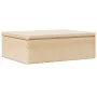 Caja de madera con tapa madera maciza de pino 40x30x13 cm de , Cestas para almacenaje - Ref: Foro24-4017389, Precio: 39,00 €,...