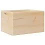 Caja de madera con asas madera maciza pino 40x30x23 cm by , Storage baskets - Ref: Foro24-4017394, Price: 39,85 €, Discount: %