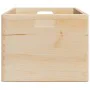 Caja de madera con asas madera maciza pino 40x30x23 cm by , Storage baskets - Ref: Foro24-4017394, Price: 39,85 €, Discount: %