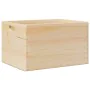 Caja de madera con asas madera maciza pino 40x30x23 cm by , Storage baskets - Ref: Foro24-4017394, Price: 39,85 €, Discount: %