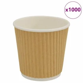 Tazas de café de papel 1000 uds 4oz 100ml marrón de , Vasos desechables - Ref: Foro24-4102798, Precio: 66,39 €, Descuento: %