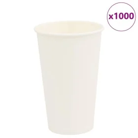 Tazas de café de papel 1000 uds 16oz 400ml blanco de , Vasos desechables - Ref: Foro24-4102793, Precio: 97,10 €, Descuento: %