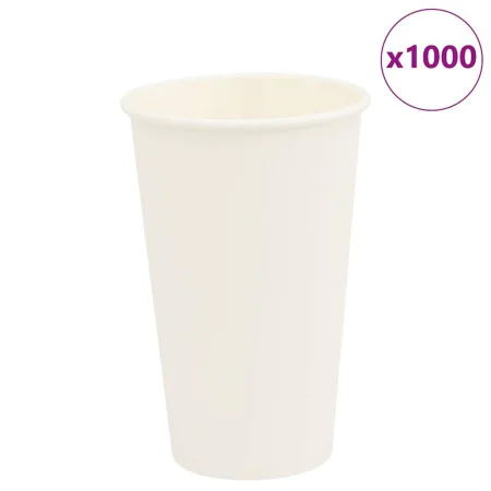 Tazas de café de papel 1000 uds 16oz 400ml blanco de , Vasos desechables - Ref: Foro24-4102793, Precio: 97,10 €, Descuento: %