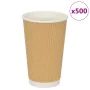 Tazas de café de papel 500 uds 16oz 400ml marrón de , Vasos desechables - Ref: Foro24-4102801, Precio: 81,83 €, Descuento: %