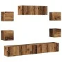 Conjunto de mueble de TV 7 piezas montado la pared madera vieja von , TV-Möbel - Ref: Foro24-3329209, Preis: 214,17 €, Rabatt: %