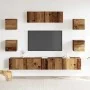 Conjunto de mueble de TV 7 piezas montado la pared madera vieja von , TV-Möbel - Ref: Foro24-3329209, Preis: 214,17 €, Rabatt: %