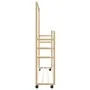 Perchero con estantes y ruedas 90x35x155 cm bambú by , Dresser Organizers and Bar Hangers - Ref: Foro24-4008916, Price: 47,30...