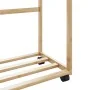 Perchero con estantes y ruedas 90x35x155 cm bambú by , Dresser Organizers and Bar Hangers - Ref: Foro24-4008916, Price: 47,30...