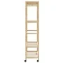 Perchero con estantes y ruedas 110x40x180 cm bambú von , Kommoden-Organizer und Bar-Kleiderbügel - Ref: Foro24-4008923, Preis...