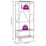 Perchero con estantes y ruedas 90x40x179,5 cm bambú by , Dresser Organizers and Bar Hangers - Ref: Foro24-4008921, Price: 75,...