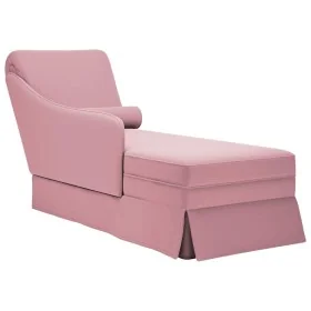 Chaise longue respaldo reposabrazos derecho terciopelo rosa by , Daybeds - Ref: Foro24-4009785, Price: 133,11 €, Discount: %