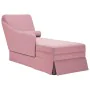 Chaise longue respaldo reposabrazos derecho terciopelo rosa by , Daybeds - Ref: Foro24-4009785, Price: 133,11 €, Discount: %