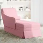 Chaise longue respaldo reposabrazos derecho terciopelo rosa by , Daybeds - Ref: Foro24-4009785, Price: 133,11 €, Discount: %
