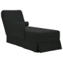 Chaise longue respaldo reposabrazos derecho terciopelo negro by , Daybeds - Ref: Foro24-4009787, Price: 104,46 €, Discount: %
