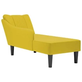Chaise longue con reposabrazos derecho terciopelo amarillo by , Daybeds - Ref: Foro24-4009798, Price: 119,28 €, Discount: %
