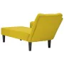 Chaise longue con reposabrazos derecho terciopelo amarillo by , Daybeds - Ref: Foro24-4009798, Price: 119,28 €, Discount: %
