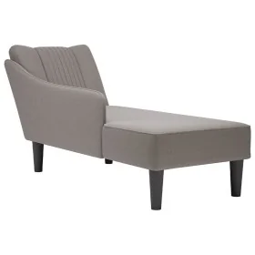 Chaise longue con reposabrazos derecho tela color topo by , Daybeds - Ref: Foro24-4009803, Price: 113,38 €, Discount: %