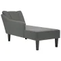Chaise longue con reposabrazos derecho tela gris oscuro by , Daybeds - Ref: Foro24-4009801, Price: 113,63 €, Discount: %