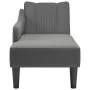 Chaise longue con reposabrazos derecho tela gris oscuro by , Daybeds - Ref: Foro24-4009801, Price: 113,63 €, Discount: %