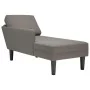 Chaise longue con cojín de tela de pana gris claro by , Daybeds - Ref: Foro24-4009815, Price: 93,04 €, Discount: %